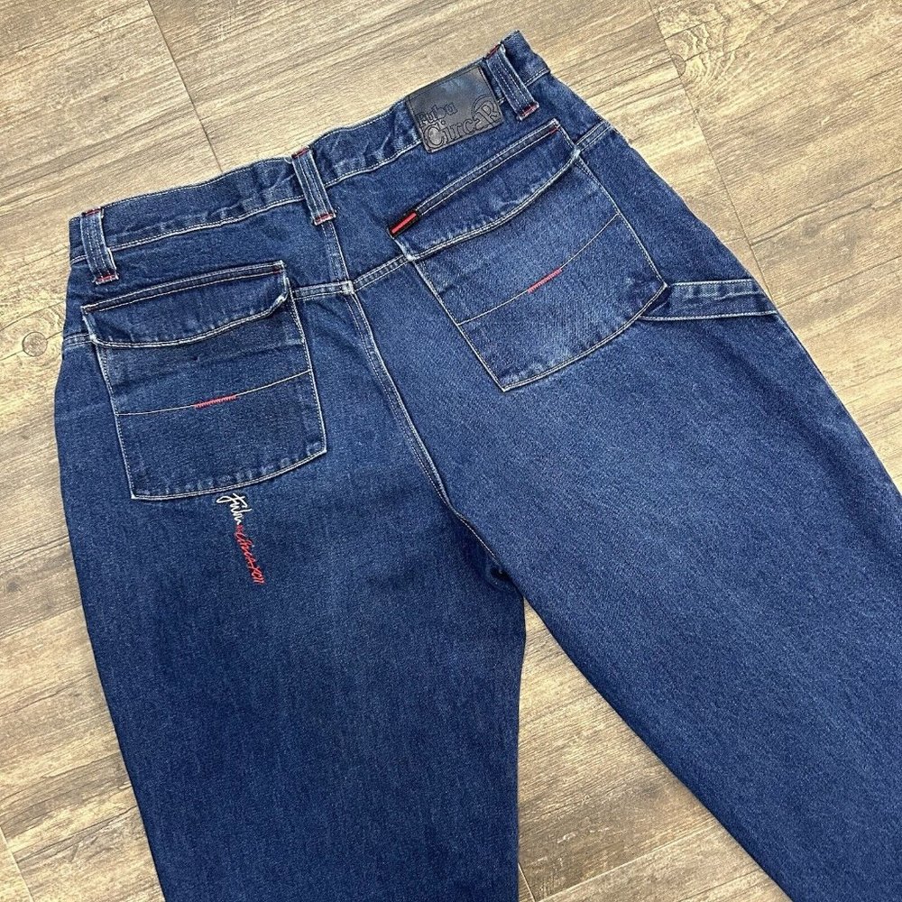 Fubu The Collection Circa XCII Denim Jeans Men‎ Size 38 Baggy Loose y2k Grunge